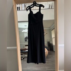 Karen Millen Black Sweetheart Sheath‎ Maxi jumpsuit dress 8